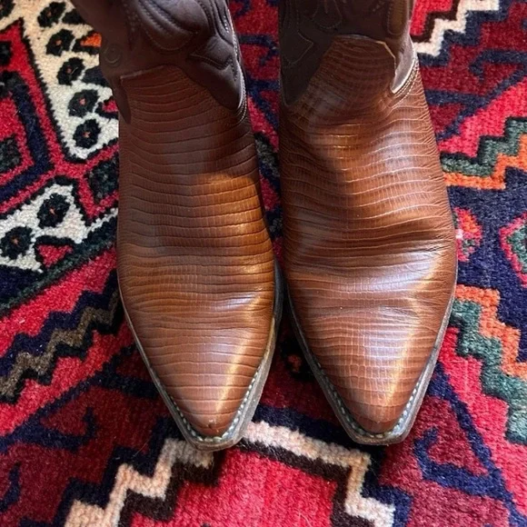 Sancho leather western boots Sz 38 - Picture 2 of 6